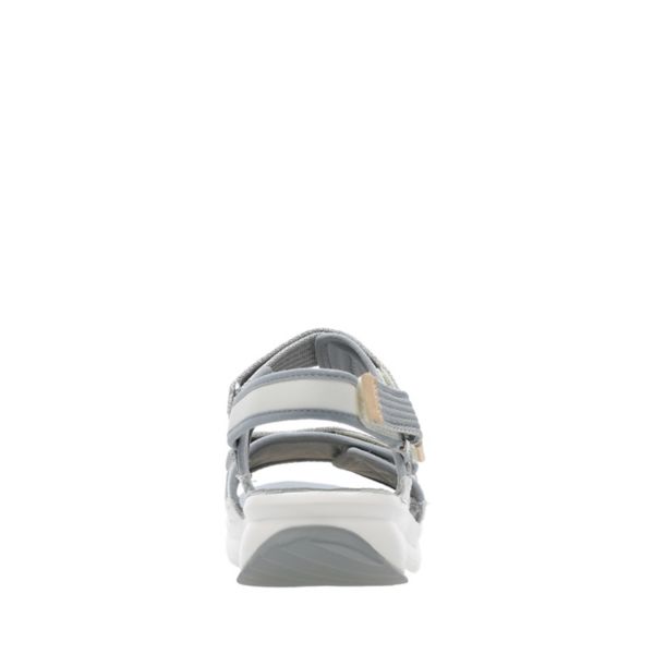 Clarks Womens Tri Walk Sandals White | CA-6094285
